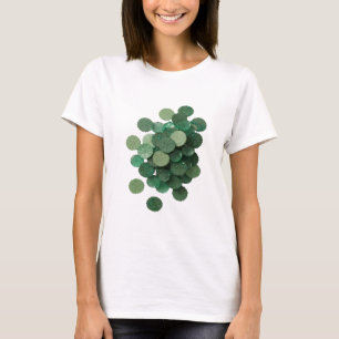 Artistic Green GREEN LEAVES Text Design T-Shirt