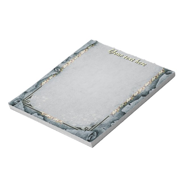 Artistic Grey Notepad (Rotated)