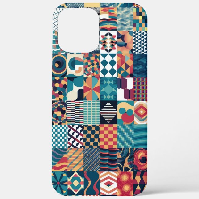  Artistic Grid Collage iPhone / iPad case (Back)
