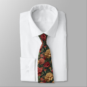 Artistic Groomsman Gift Carnation Flower Tie
