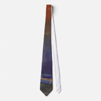 Artistic Gulet Under Sail In Orange and Purple Tie