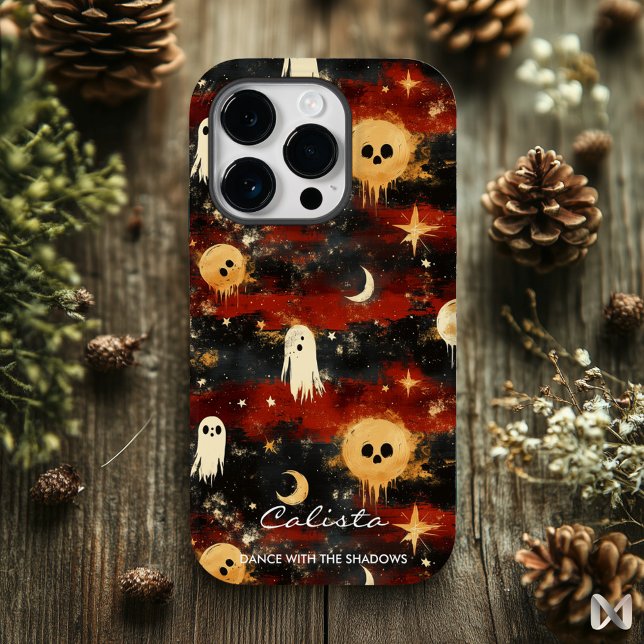 Artistic Halloween – Whimsical Ghosts and Stars Case-Mate iPhone Case (Creator Uploaded)