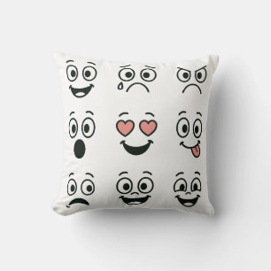 Artistic Hand Emojy face Cushion