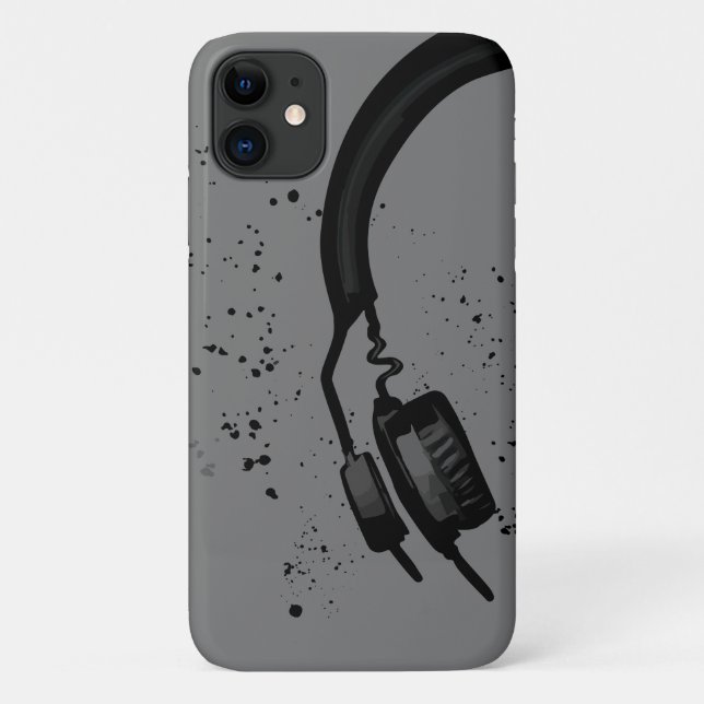 Artistic Headphone Graphic hip hop Music and Beat Case-Mate iPhone Case (Back)