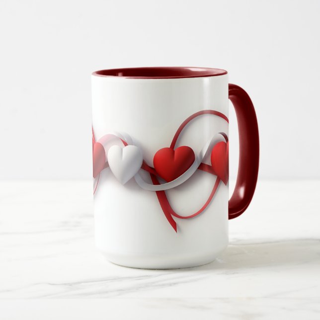 Artistic Hearts Mug (Front Right)