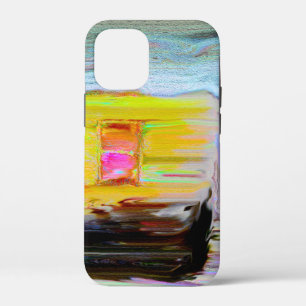 Artistic Hut In The Dark Winter Night Painting iPhone 12 Mini Case