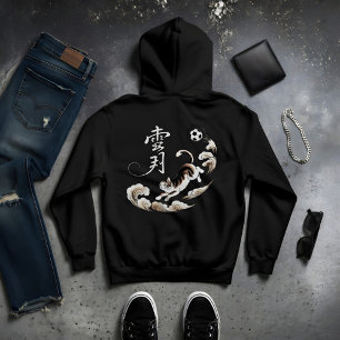 Artistic Japanese Cat Soccer Gift for Anime & Spor Hoodie