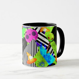 Artistic jelly halloween bright and bold mug