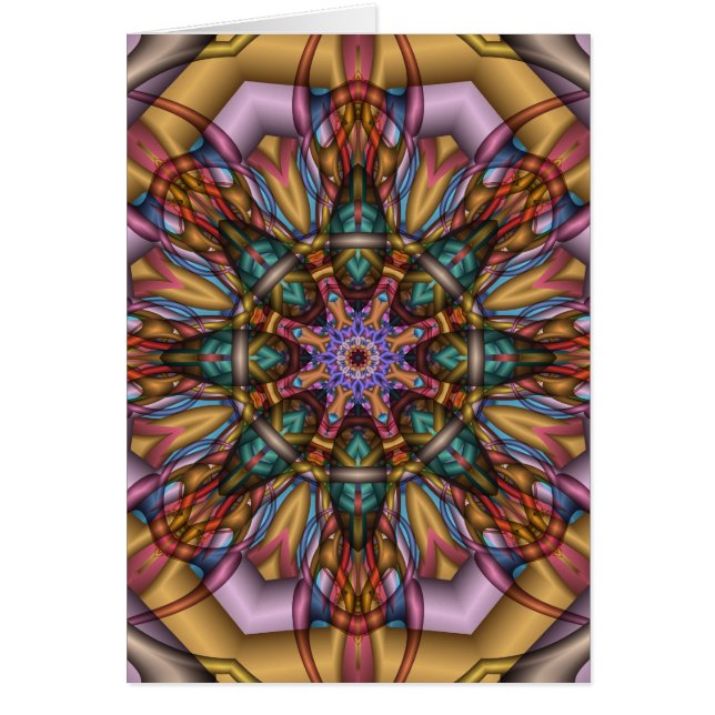 Artistic Kaleidoscope card without text (Front)