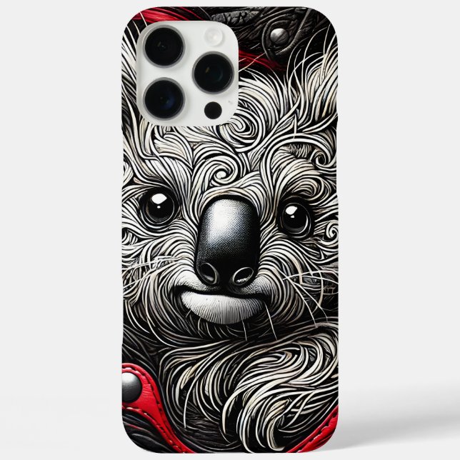 Artistic Koala Bear Design Case-Mate iPhone Case (Back)