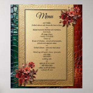 Artistic Leather Texture Art designs Poster