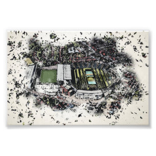 Artistic Leeds Cricket Stadium, Yorkshire Photo Print