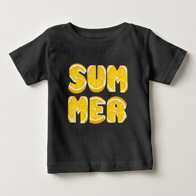 Artistic Lemon Summer Baby T-Shirt (Front)