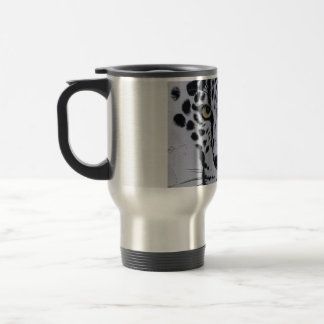 Artistic Leopard Portrait Kids Hoodie Travel Mug