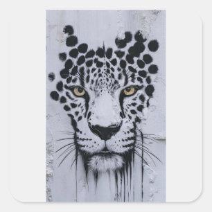 Artistic Leopard Portrait Wildlife Hoodie & Labels
