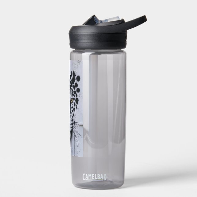 Artistic Leopard Portrait Wildlife Hoodie & Labels Water Bottle (Left)
