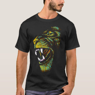 Artistic Lion Head Illustration - Lion T-Shirt