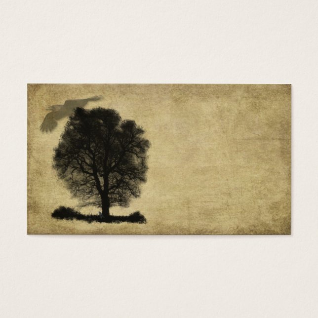 Artistic- Lone Stark Tree & Crow (Front)