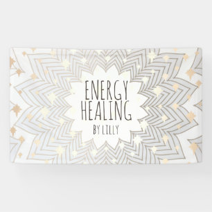 Artistic Lotus Flower Mandala Holistic Healer Busi Banner