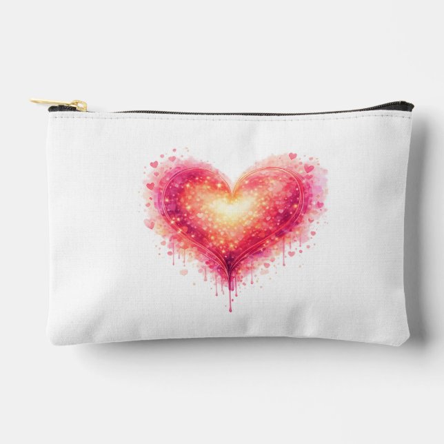Artistic Luminous Heart Pouch (Front)