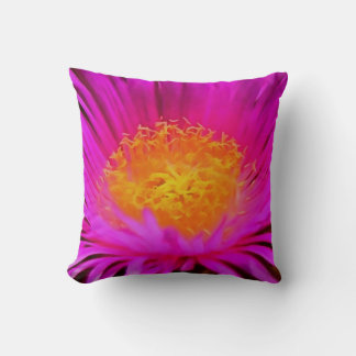 Artistic Magenta Pink Aster Flower Floral Art Cushion