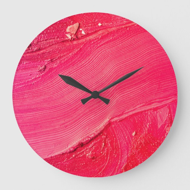 Artistic Make-Up: Colourful Creative Composition. Large Clock (Front)