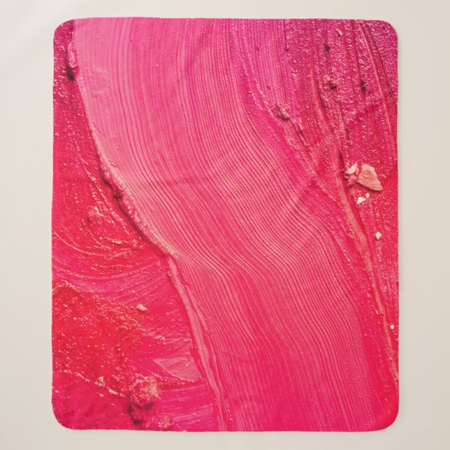 Artistic Make-Up: Colourful Creative Composition. Sherpa Blanket (Front)
