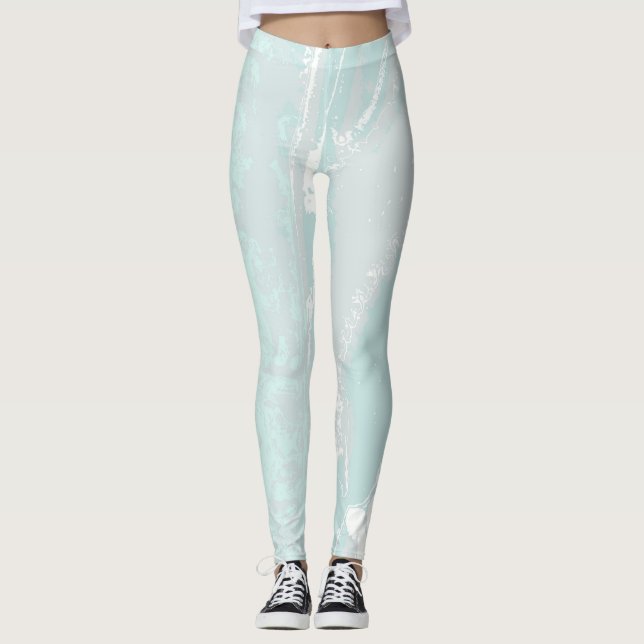 Artistic Marine Flow Leggings (Front)