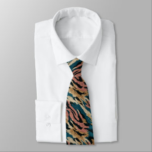 Artistic Mens Accessories Tiger Skin Tie