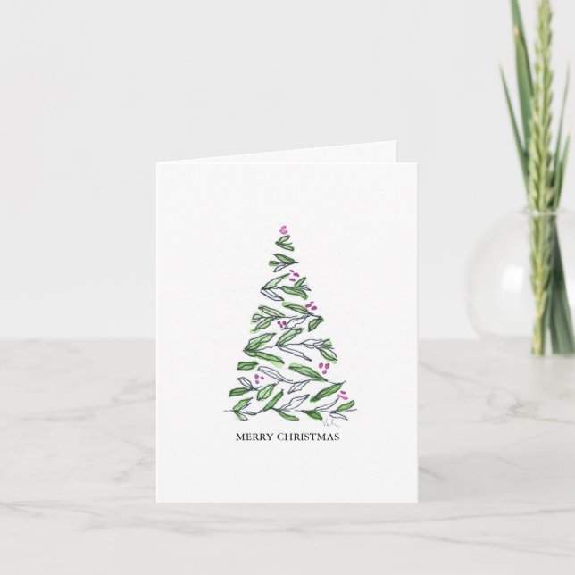 Artistic Minimalist Christmas Cards  (Front)