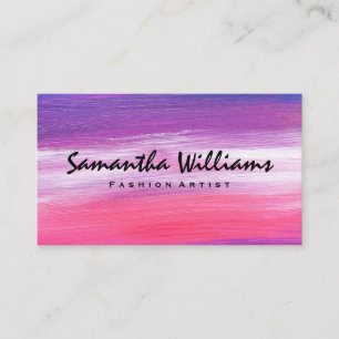 Artistic Modern Art Paint Stroke Texture Business Card