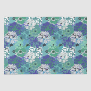 Artistic Modern Floral Pattern  Tissue Paper