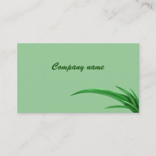 Artistic Monochrome Classic Painted Grass Tuft Business Card