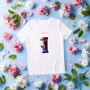 Artistic Monogram - Letter I Birthday Keepsake Tri-Blend Shirt