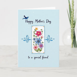 Artistic Mothers Day Floral Card