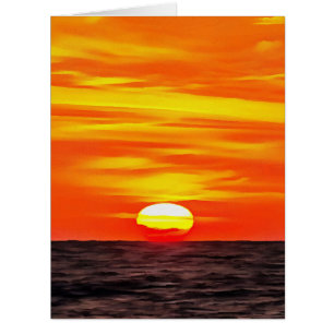 Artistic Orange Aegean Sunset Akyaka