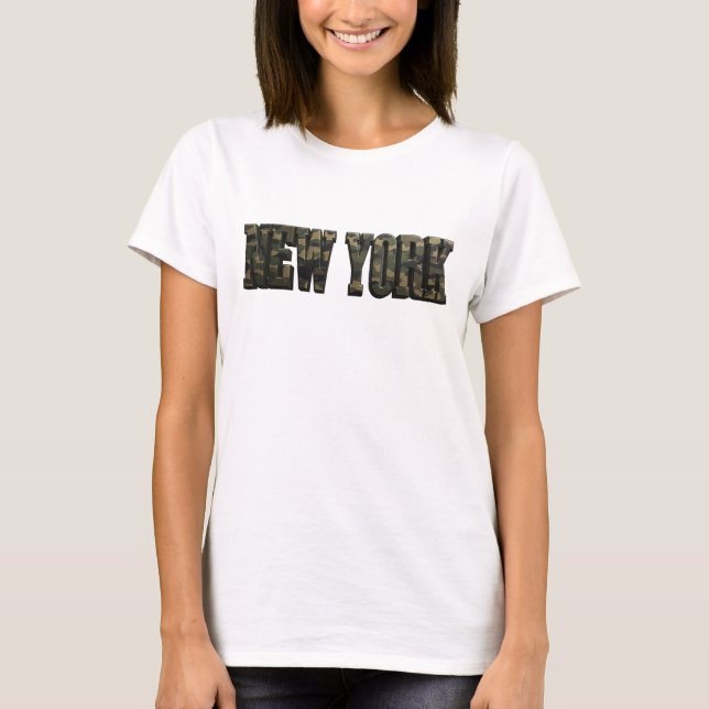 Artistic Orange NEW YORK Slogan Tee (Front)