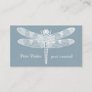 Artistic Orchid Dragonfly Professional Business Card