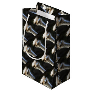 Artistic Ostrich Portrait With Goofy Expression Small Gift Bag
