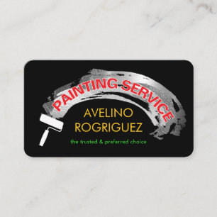 Artistic Paint Brush Painting Layer Business Card