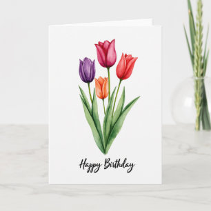 Artistic Painted Blossom Card