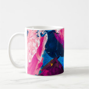 Artistic painted texture, modern decor. coffee mug
