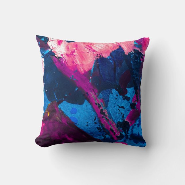 Artistic painted texture, modern decor. cushion (Front)