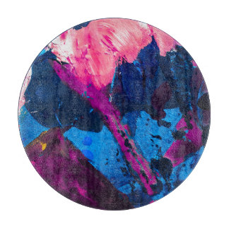 Artistic painted texture, modern decor. cutting board