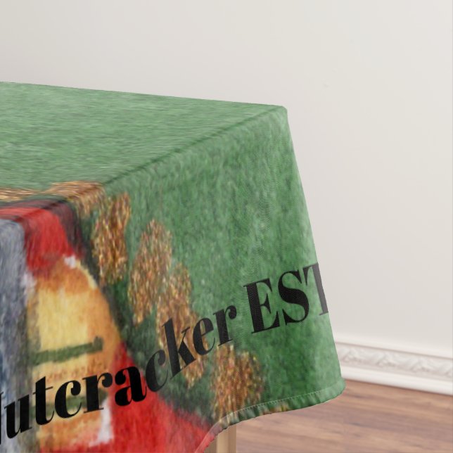 Artistic painting nutcracker EST 1982 Greenery  Tablecloth (In Situ)