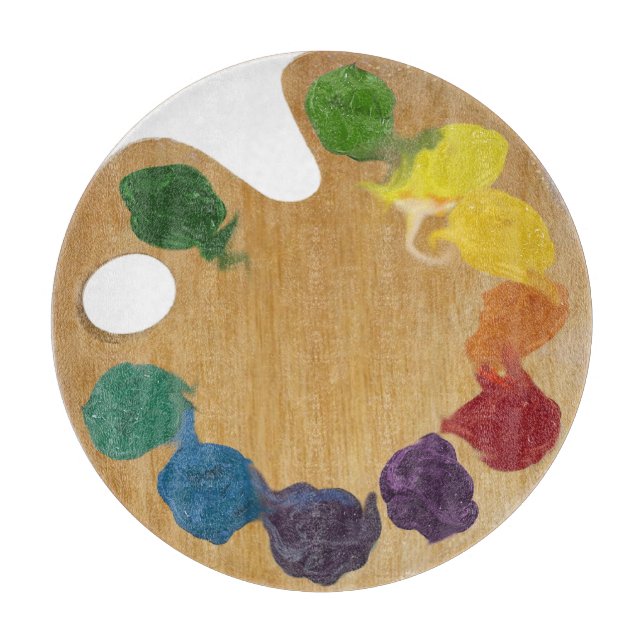 Artistic palette Colour wheel Cutting Board (Front)