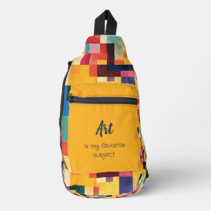 Artistic Pattern Art Is My Favourite Subject Sling Bag