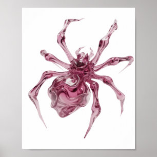 Artistic Pink ABSTRACT ART Artistic Motif Poster