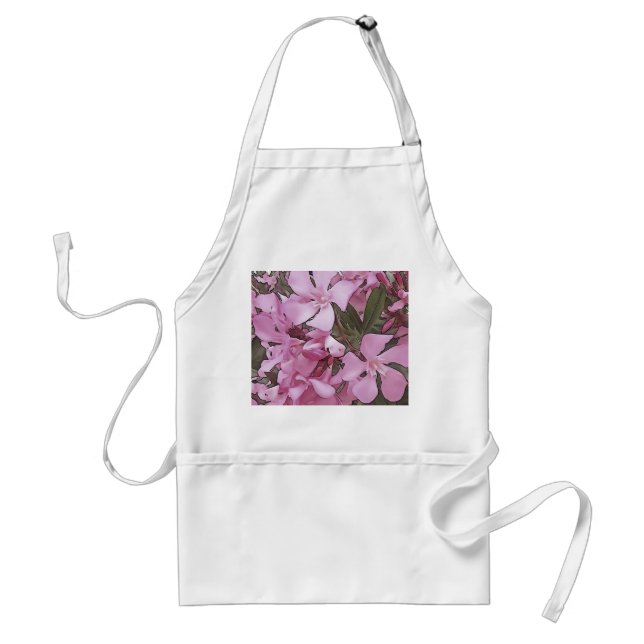 Artistic Pink Oleander Standard Apron (Front)