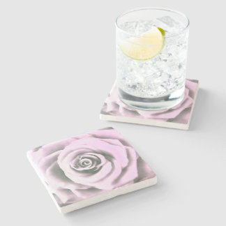 Artistic Pink Rose  rb Stone Coaster